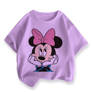Áo Thun Chuột Mickey Minnie Cho Trẻ Em In Thường Ngày Họ Bộ Quần Áo Bé Trai