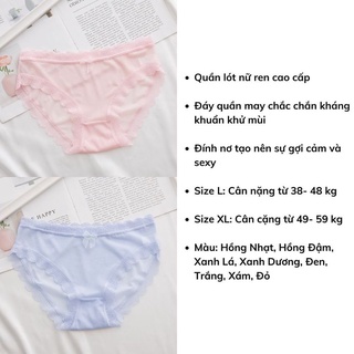 Quần rót nữ sexy mềm mịn viền ren xuyên thấu gợi cảm thoáng mát King Shop L-115
