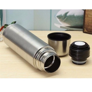 Bình Giữ Nhiệt Inox 1000ml Lớn Có Túi Da Cao Cấp
