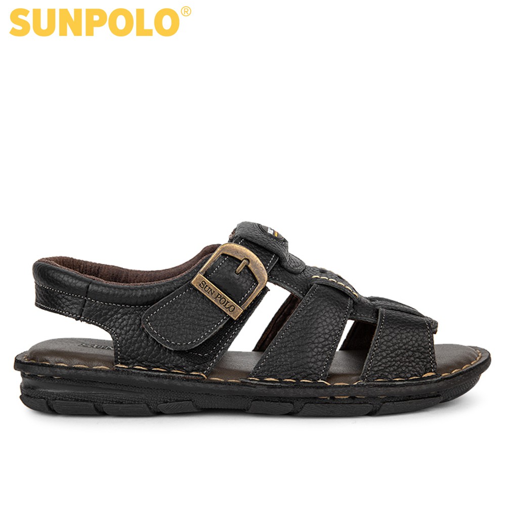 Ảnh Xăng Đan Nam Da Bò Cao cấp SUNPOLO SDA023 1
