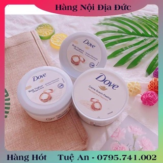 Tẩy tế bào chết, tẩy da chết body DOVE và dưỡng thể body nội địa Đức, Đủ Bill và Review .
