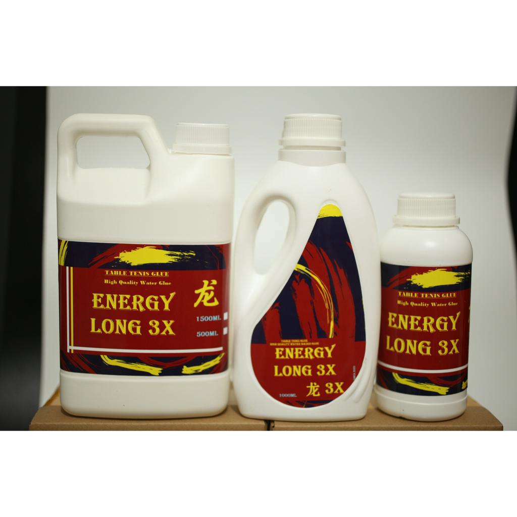 Keo dán mặt vợt Energy long 3x dung tích lớn kèm mút xốp và kẹp mút (sử dụng dán mặt vợt)