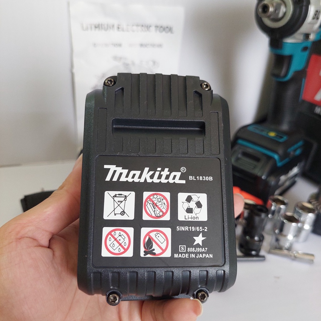 [ Hàng Cao Cấp ] Máy Siết Bulong M.KITA 20V Không Chổi Than, 3 Đèn Led Trợ Sáng, Motor Bruschless