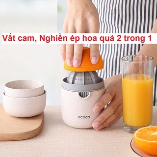 Dụng cụ vắt cam ép hoa quả 2 trong 1 ,Vắt cam chất liệu nhựa luá mạch