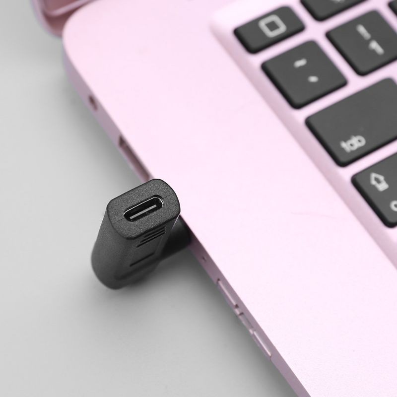 Đầu Chuyển Đổi Cổng Usb-C Type-C Sang Cổng 7.4x5.0mm Dc Male 90 Độ Cho Laptop Dell