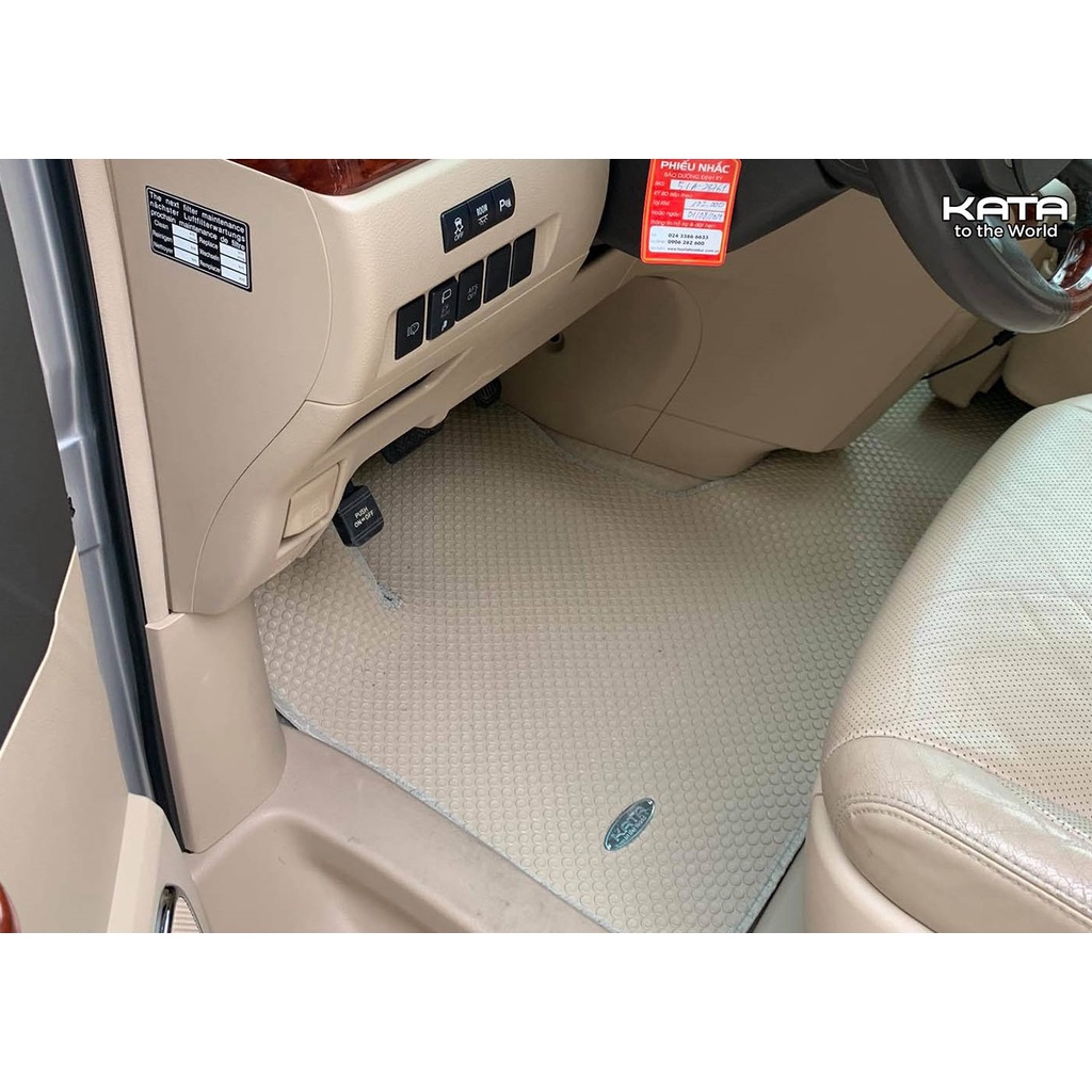 Thảm lót ô tô KATA cho xe Toyota Alphard (2015-2021) - Khít với sàn, Chống trơn, Không mùi, Không ẩm mốc