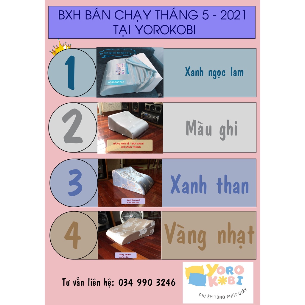 Ảnh Combo 2 gối chống giãn tĩnh mạch chân Yorokobi tùy chọn kích cỡ 25cm & 28cm 4