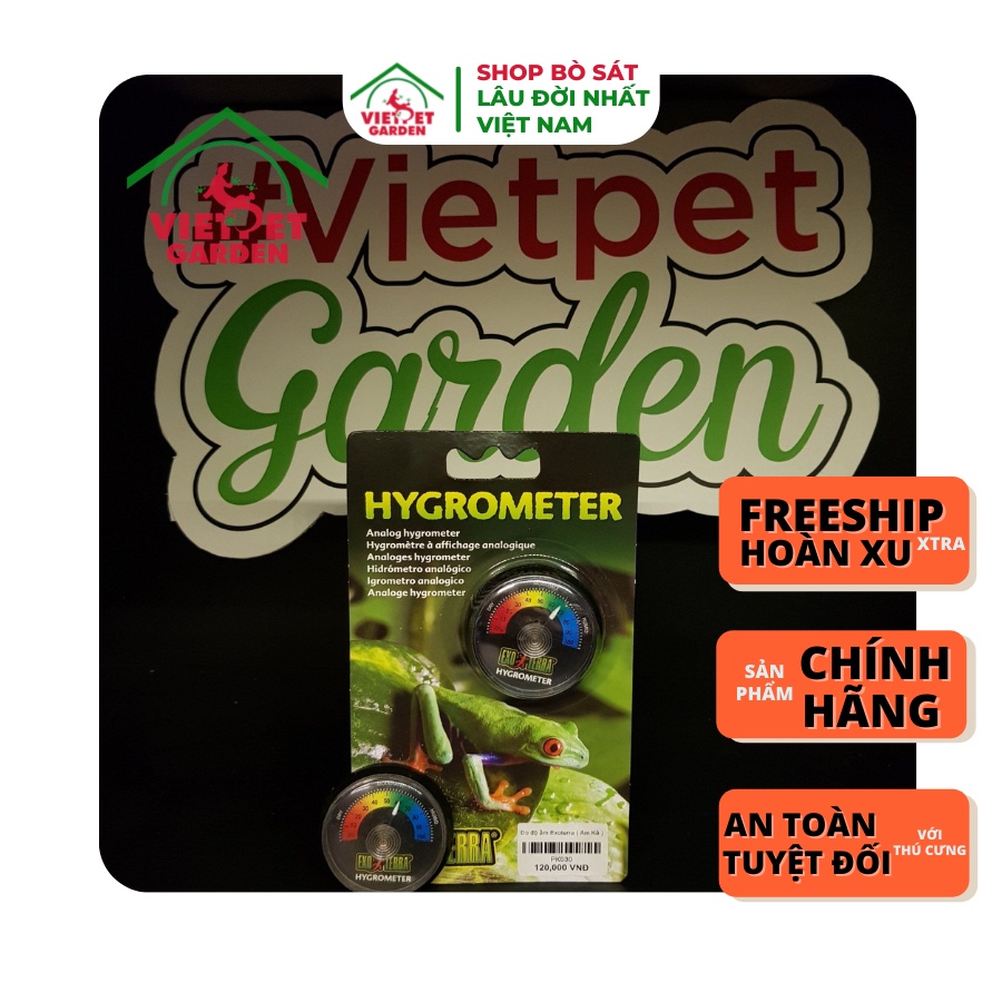 Ẩm kế - Đo độ ẩm Exoterra - Đo độ ẩm cho bể bò sát và phòng của bạn - Vietpetgarden