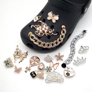 1 Chiếc Giày Thời Trang Quyến Rũ Thiết Kế Quyến Rũ Bling Kim Cương Giả Cô Gái Quà Tặng Phát Sáng Tắc Decaration Kim Loại Tình Yêu Bướm Phụ Kiện