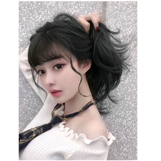 Tóc giả Mái Thưa Bát Xoăn Hàn Quốc Sợi Tơ Cao Cấp Đẹp Tự Nhiên HaminStore