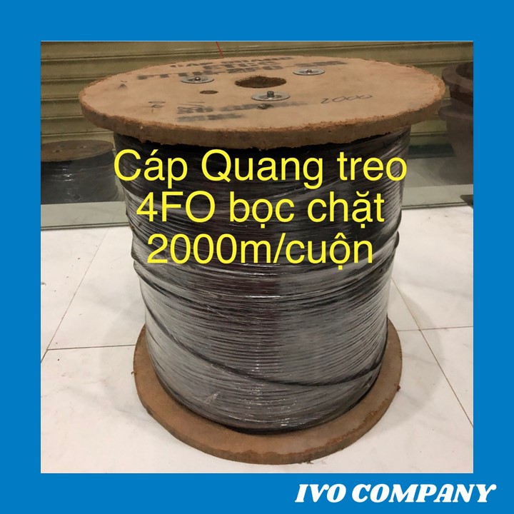 10m Dây Cáp Quang 4FO Bọc Chặt (Sợi Cáp Dẹt)