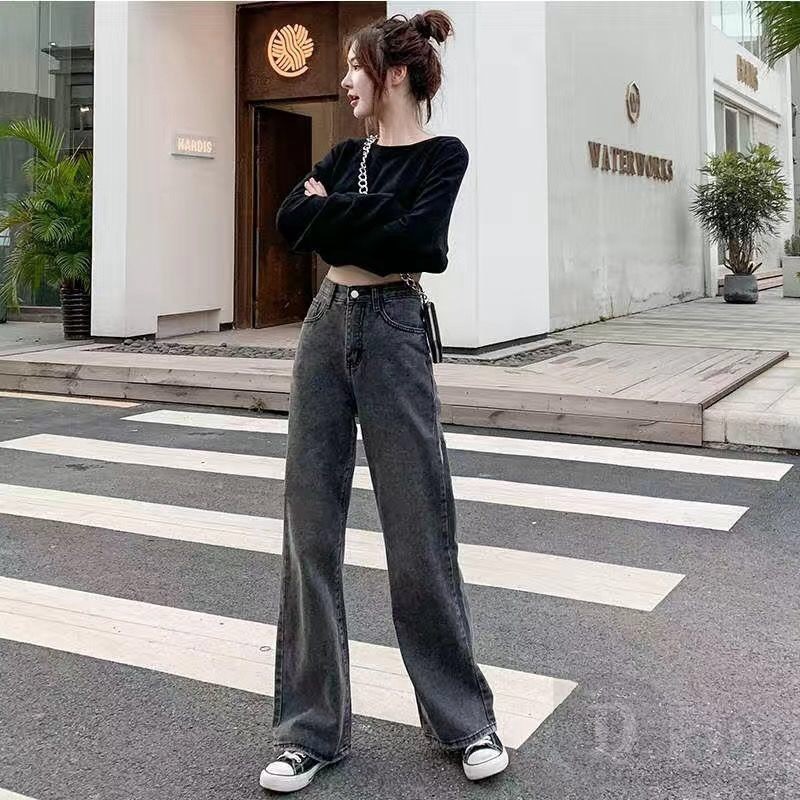 Ảnh Quần Jean Nữ Lưng Cao Rách Gối 3 Màu 4