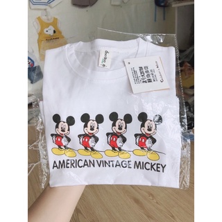 Áo phông thun micky cho bé trai mùa hè
