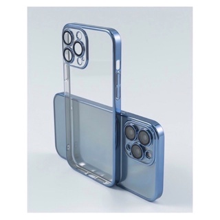 (Glimer)Ốp lưng trong cứng không ố viền màu bảo vệ camera cho ip 15/14/13/12/pro/promax
