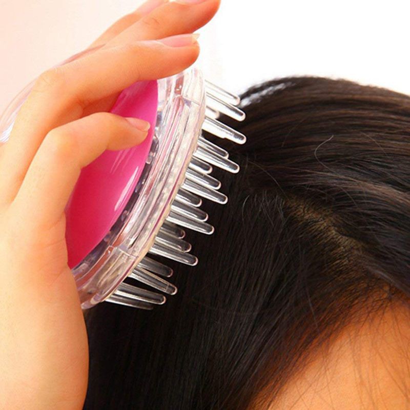 [Hàng mới về] Bàn chải tắm mát-xa da đầu thư giãn màu sắc ngẫu nhiên