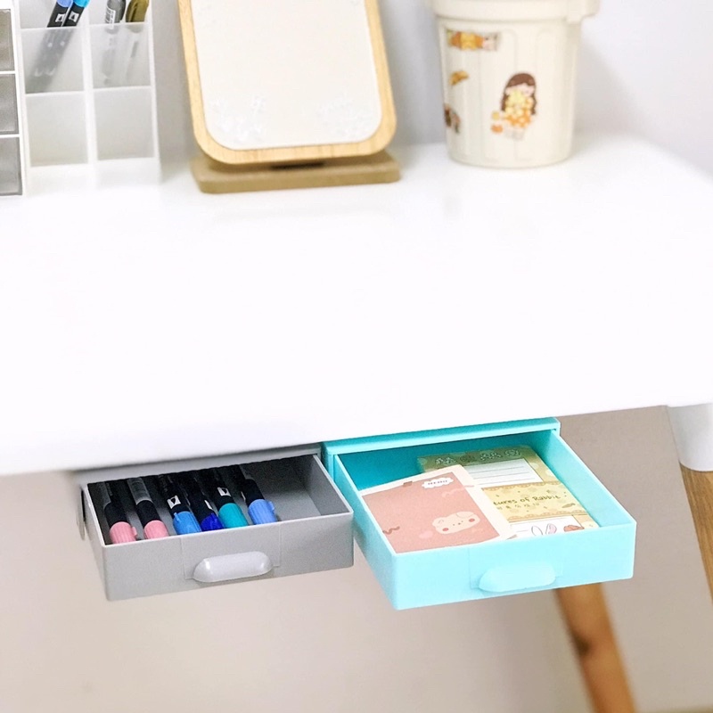 Ngăn kéo phụ mini dán dưới mặt bàn, tiện lợi (Ocsenshop)