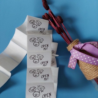 100 Tem Dán Niêm Phong Open Me kích thước 5x3cm