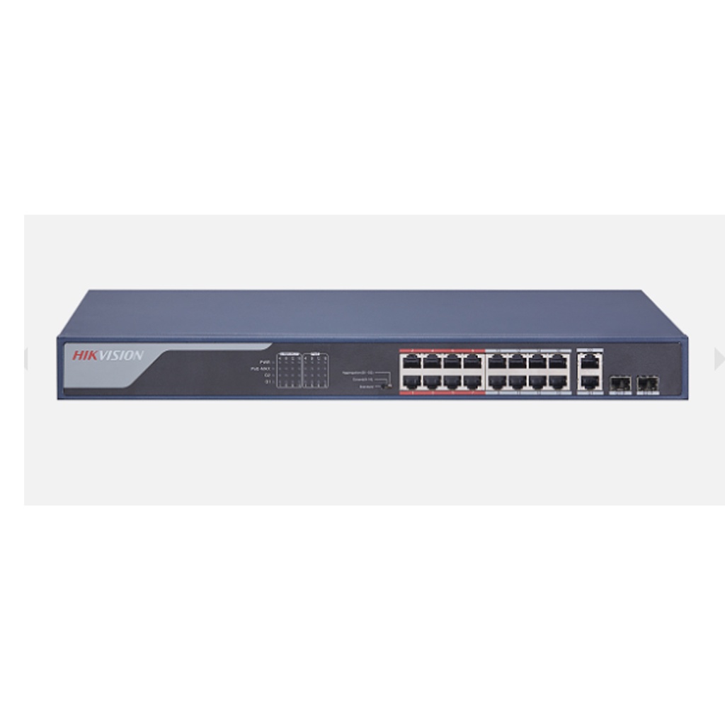 Switch cấp nguồn PoE 16 Port HIKVISION DS-3E0318P-E(B) | BigBuy360 - bigbuy360.vn