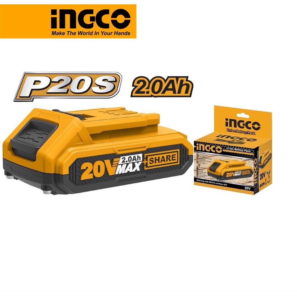 Pin sạc P20s Ingco 20V dung lượng cao FBLI20011/FBLI2001