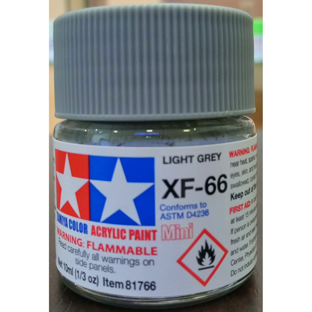 thumbnail image 2 of Tamiya 81366 Acrylic Color – XF-66 Light Grey Matte, 23ml – Model Paint 2 of 4