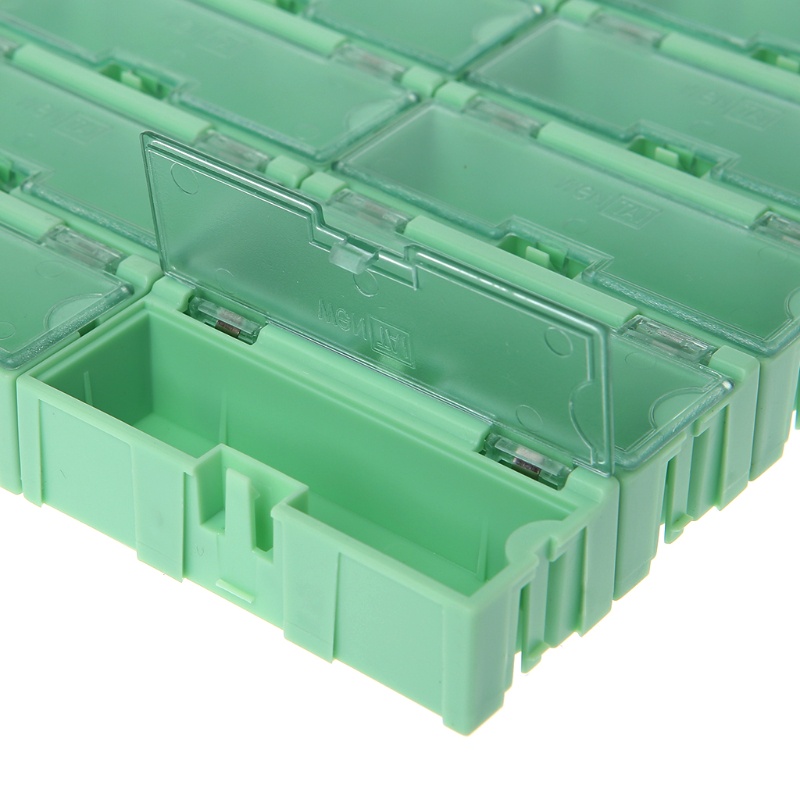 PCF * Mini SMD SMT Hộp Điện Tử IC Linh Kiện Điện Tử Lưu Trữ Cho Ốp Lưng 75x31 5x21