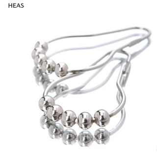 Ông 12 Chiếc Đánh Bóng Satin Niken 5 Con Lăn Màn Tắm Nhẫn Móc Tắm id