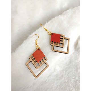 Khuyên tai/Bông tai gỗ Vintage LINDO - Bông tai đi biển, du lịch, đi chơi
