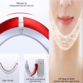 Máy Nâng Cơ Mặt H1031 Xóa Nọng Cằm Định Hình Khuôn Mặt Vline, Có Điều Khiển, An Toàn, Bảo Hành 2 Năm