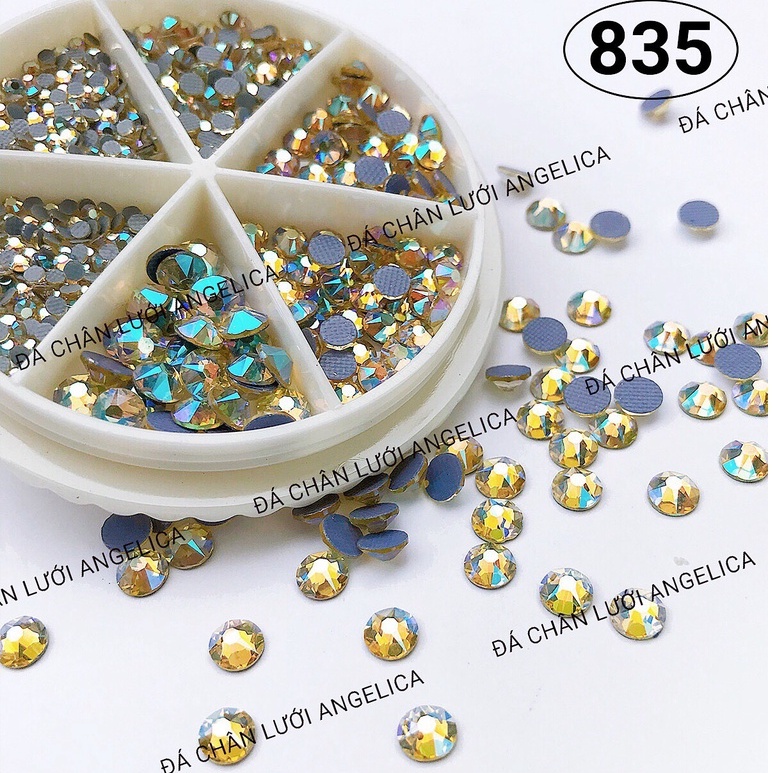 Đá Nail Chân Lưới 16 Khía Jonquil AB Đính Trang Trí Mòng ANGELICA 835