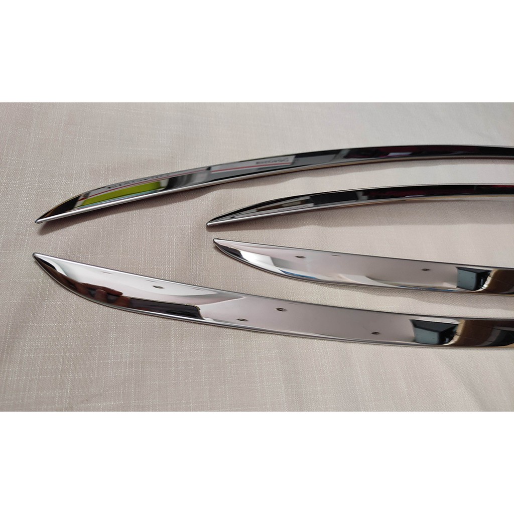 Nẹp Viền Chân Kính, Viền Cong Kính Inox Cho Xe Mazda 2 2015 đến 2021 Hàng cao cấp