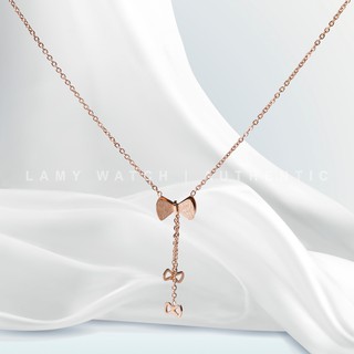 Dây chuyền nữ LAMY Bow Lovely Girl Rose Gold 6004
