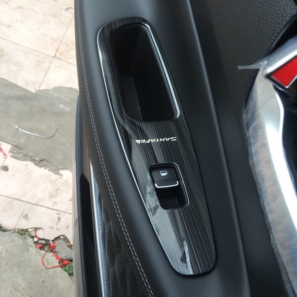 Ốp nội thất Titan xe Hyundai Santafe 2019- 2020 Vân titan cao cấp