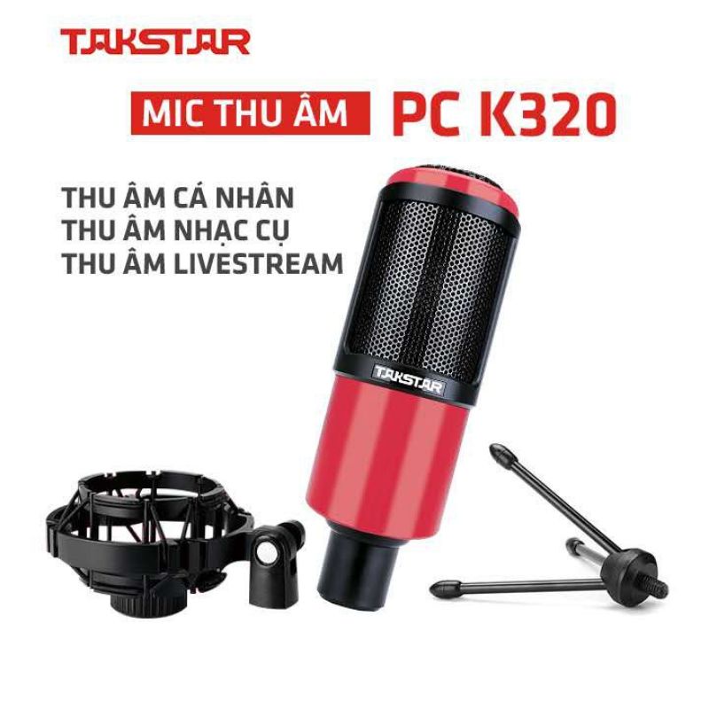 MICRO THU ÂM CHUYÊN NGHIỆP PC-K320 DÀNH CHO HÁT KARAOKE, LIVESTREAM, BÁN HÀNG | Shopee Việt Nam