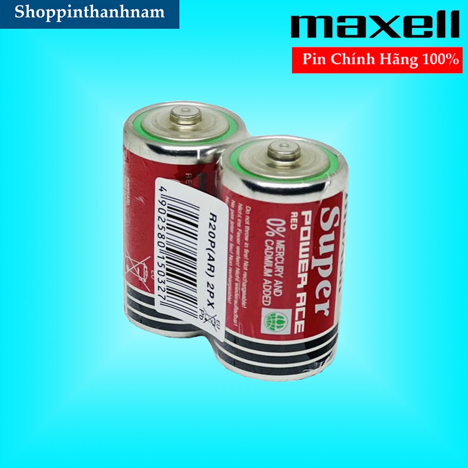 Pin Đại Maxell R20P Vỉ 2 Viên Dung Lượng Cao Thay Bếp Gas | Shopee Việt Nam