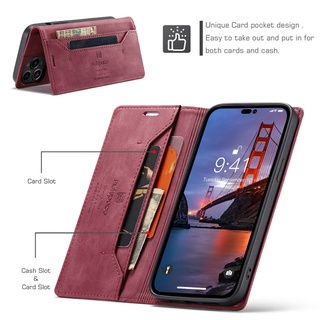 Dành Cho Xiaomi Thời Trang Da Retro Flip Bracket Ví Đựng Thẻ Bảo Vệ Toàn Diện Cho Redmi Note 8 9 9s 10 10s 11 11s Pro Max 4G 5G Ốp Lưng Thu Hút