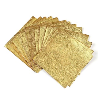 METALWRK 100 Chiếc Giấy Nhôm Kẹo DIY Nướng Tín Thực Phẩm Tiệc Cưới Tiếp Liệu Giấy Gói Mạ Vàng