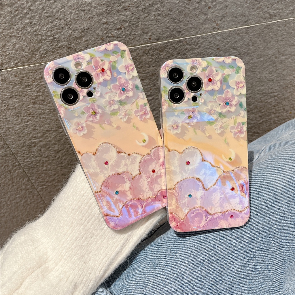 Ốp Điện Thoại Mềm Hình Hoa Cho iphone 13 Pro Max 12 11 Pro Max X XS XR XS Max