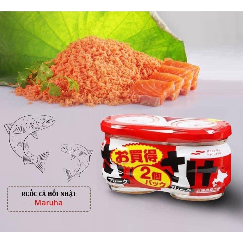 Combo ruốc cá hồi + ruốc gà cho bé - hanzo2009