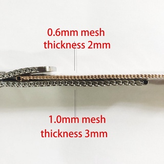 Dây Đeo Đồng Hồ Bằng Thép Không Gỉ 1.0mm Dày 3mm 18Mm 20mm 22mm 24mm