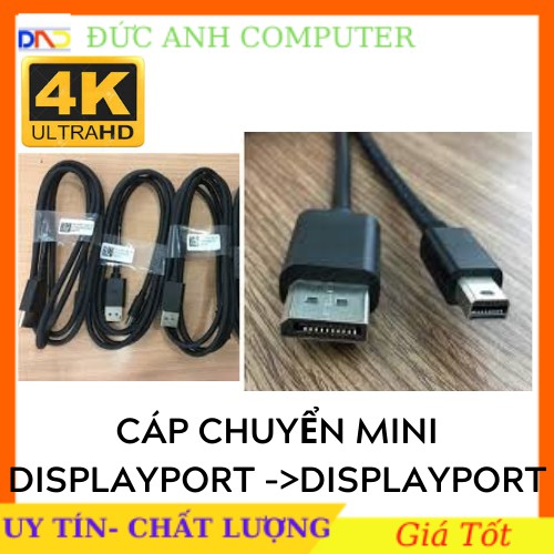 Dây cáp Mini displayport to displayport- Dây Zin Theo LCD DELL- Hỗ Trợ ...