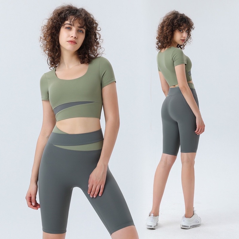 Quần Áo Tập Gym,Yoga Body Tôn Dáng Cao Cấp,Có Mút Ngực,Co Giãn 4 Chiều