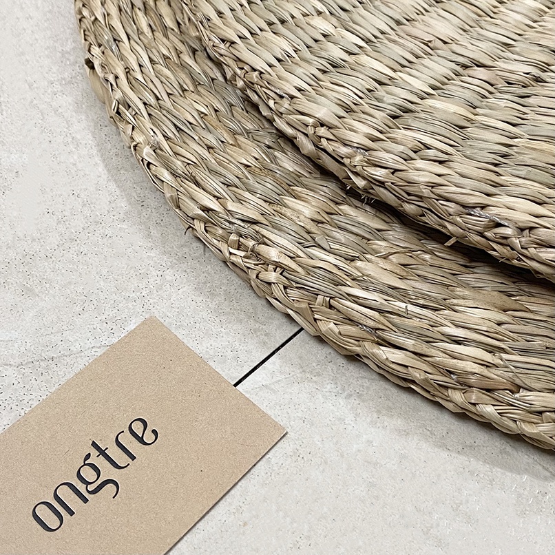 Đệm Ngồi Cói ONGTRE Hình Tròn, Vuông 45cm, Nệm Ngồi Bệt Thoáng Khí, Đệm Lót Ghế Decor Phòng Khách, Cafe, Homestay