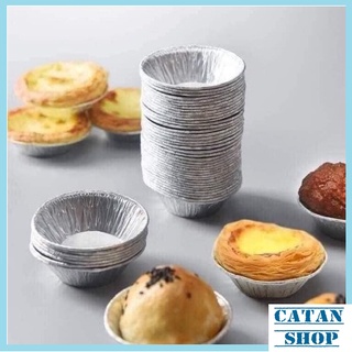 Set 50 Khuôn giấy bạc Làm Bánh Tart Bằng Lá Nhôm Tiện Dụng GD603-ChenBac50
