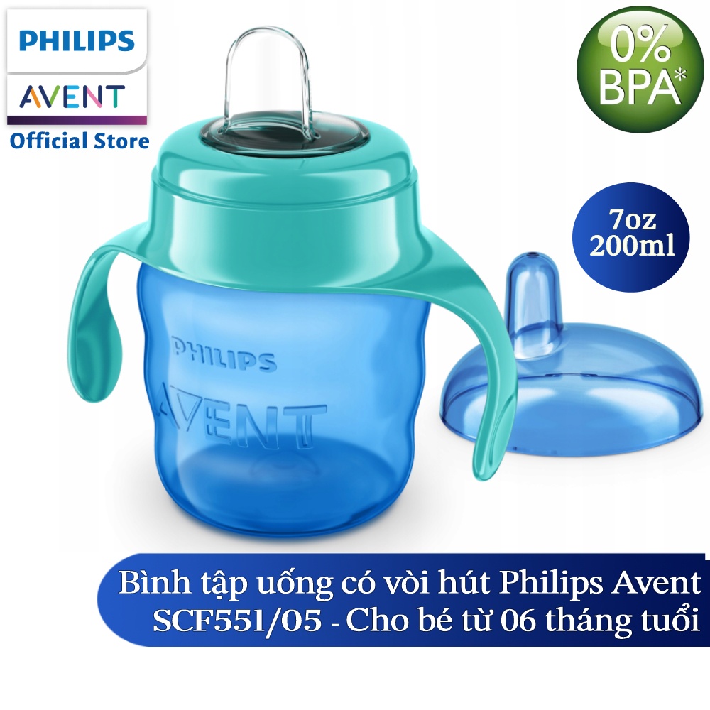 Ảnh Philips Avent bình tập uống 200ml bé từ 6 tháng SCF551/03 SCF551/05 1