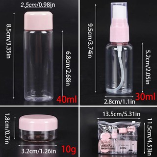 Combo 7 Chai Lọ Chiết Mỹ Phẩm Mini Du Lịch - Nhựa An Toàn