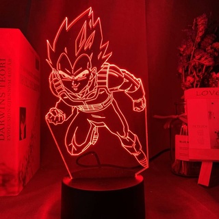 GC9 Dragon Ball Super Anime Đèn Ngủ 3D LED Hình Đèn Romete Cảm Ứng Chiếu Sáng Son Goku Vegeta Trang Trí Nhà Quà Tặng Cho