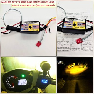 MẠCH PASSING CẢM ỨNG XUYÊN NHỰA 2 CHẾ ĐỘ PHA CỐT CHO ĐÈN PHA VÀ ĐÈN TRỢ SÁNG BI CẦU , phụ kiện xe máy