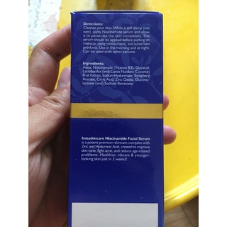 InstaSkincare Niacinamide Serum cho khuôn mặt 10% với kẽm 1% Vitamin B3 cho da mặt Serum làm sáng da để thu nhỏ lỗ chân