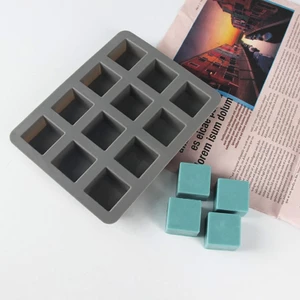 Cc Xà Phòng Khuôn Silicon Thủ Công Xà Phòng Thủ Công 3D Hình Vuông