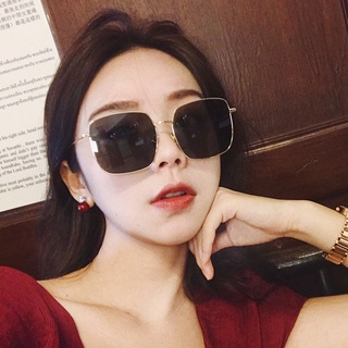 Kính mát nam nữ gọng vuông chống tia UV thời trang phong cách Hàn Quốc đẹp sang trọng HANASO 009